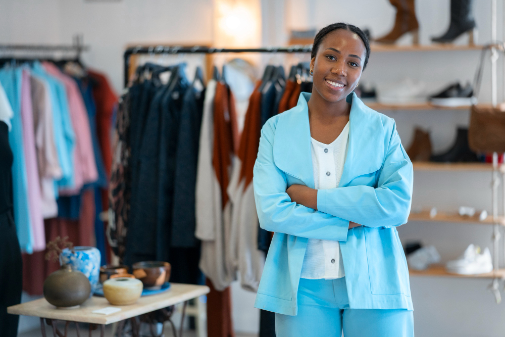 Femme au marché financée